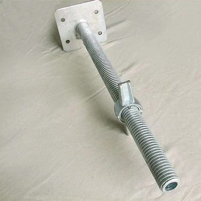 Electro Galvanized Base Jack Scaffolding For Silver Steel Support