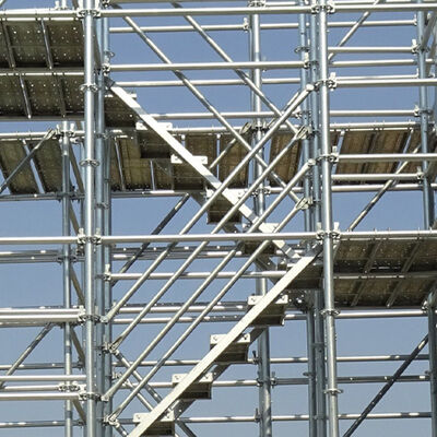Hot Dip Galvanized Ringlock System Scaffolding Origin Q235 Steel For Construction