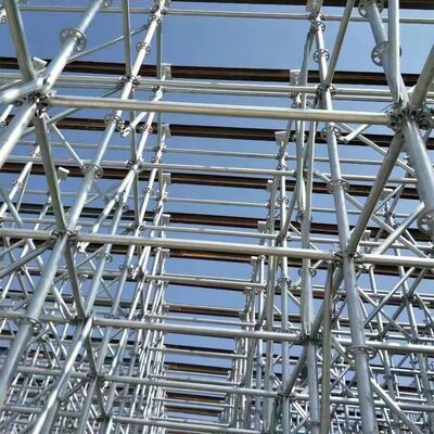 Industrial Q235 Steel Ringlock System Scaffolding Hot dip Galvanized for Secure Building Projects