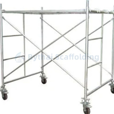 Pre-galvanized Scaffold Walk Thru Frame Components For High Rise Construction
