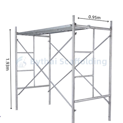 Painted Q235 Full Set Mason Frame Steel Scaffold with Gravity Lock OEM Service