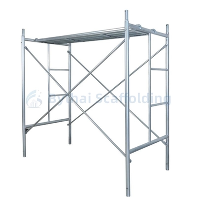 Painted Q235 Full Set Mason Frame Steel Scaffold with Gravity Lock OEM Service