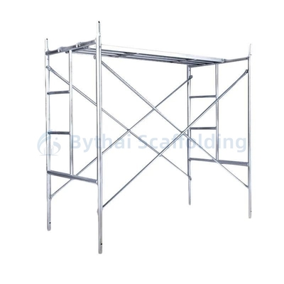 Painted Q235 Full Set Mason Frame Steel Scaffold with Gravity Lock OEM Service