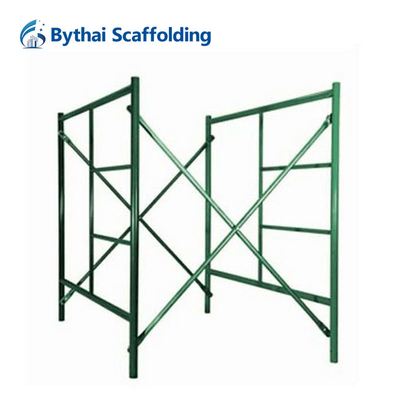 Convenient Snap-On Lock OEM Steel H Frame Scaffolding With High Flexibility Screw Jack Component