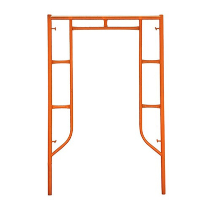 Steel H Narrow Frame Scaffolding with 1000kg Load Capacity Orange Metal Pre-Galvanized