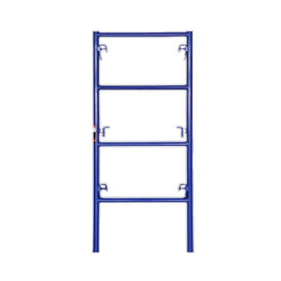 Heavy-Duty Industrial Use Blue Pre-Galvanized Metal Ladder Frame Scaffolding