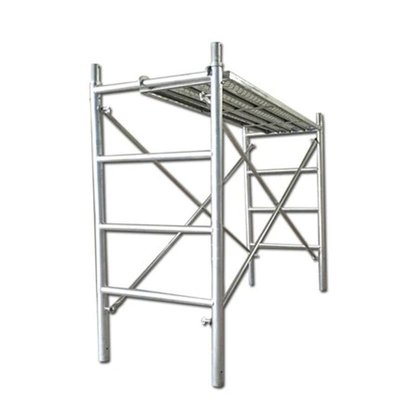 Modular 3'x4' Ladder Style Red Pre-Galvanized Q355 Steel H Frame Scaffolding