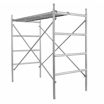 Modular 3'x4' Ladder Style Red Pre-Galvanized Q355 Steel H Frame Scaffolding