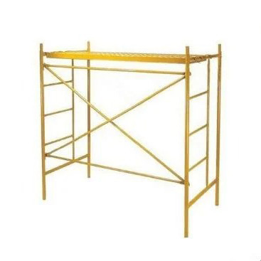 5ft x 5ft Frame Scaffolding Mason S-Style Double Yellow Powder Coated Q355 Steel Sturdy and Safe for Construction