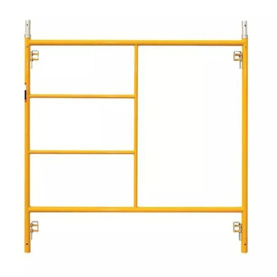 5ft x 5ft Frame Scaffolding Mason S-Style Double Yellow Powder Coated Q355 Steel Sturdy and Safe for Construction