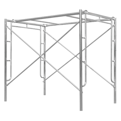 5" x 6' 4" Frame Scaffolding S-Style Walk Through Style Red Powder Coated Q355 Steel