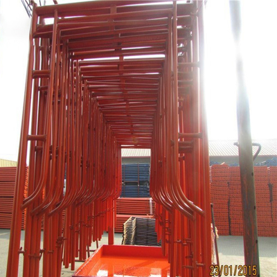 W-Style Frame Scaffolding 5′ X 6’7″ Walkthru Set Orange Powder Coated Q235 Steel