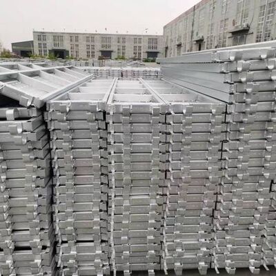 Galvanzied Scaffold Stage Boards Secure Steel Planks With Hooks Scaffolding Deck Platform