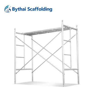 Safety Pre-Galvanized Ladder Frame Scaffolding From Meets Certification Standards