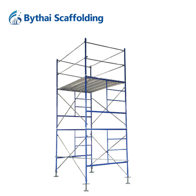 Convenient Snap-On Lock OEM Steel H Frame Scaffolding With High Flexibility Screw Jack Component