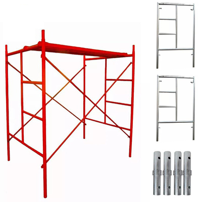 Fabricated 5'x4' Mason Style Yellow Powder Coated Q235 Steel H Frame Scaffolding
